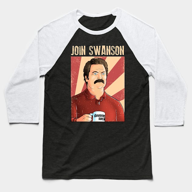 Join Swanson Baseball T-Shirt by Cromanart